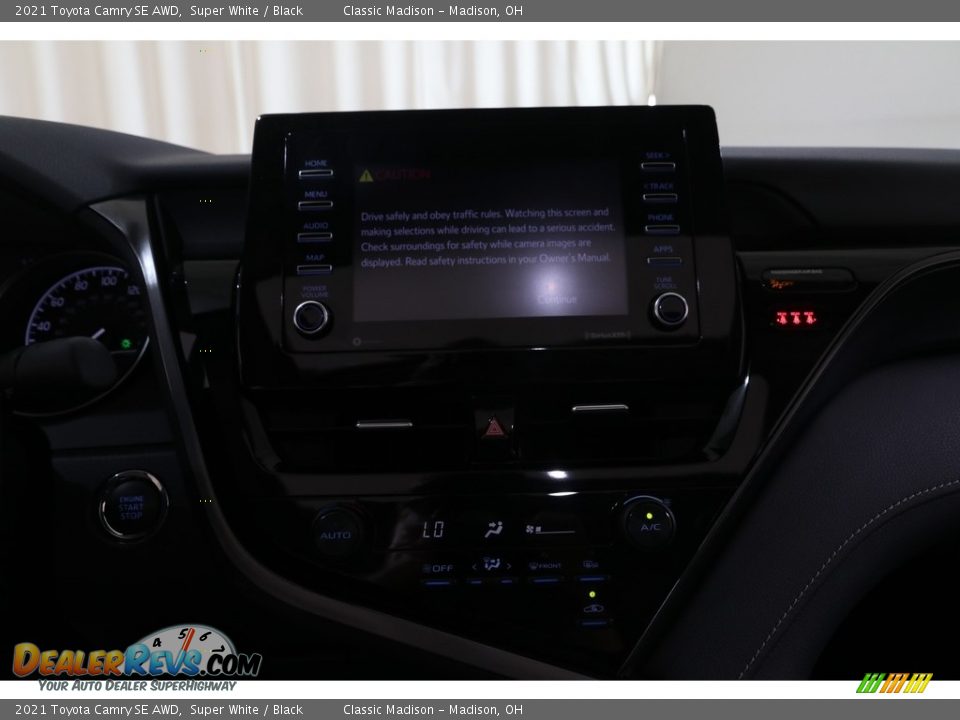 2021 Toyota Camry SE AWD Super White / Black Photo #9
