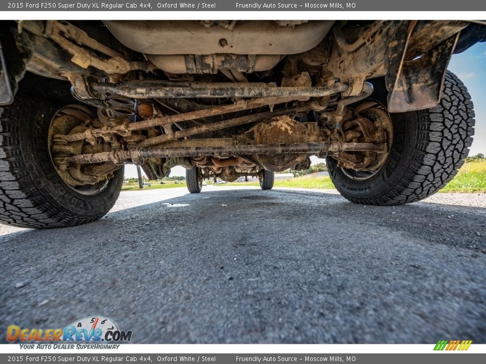 2015 Ford F250 Super Duty XL Regular Cab 4x4 Oxford White / Steel Photo #10