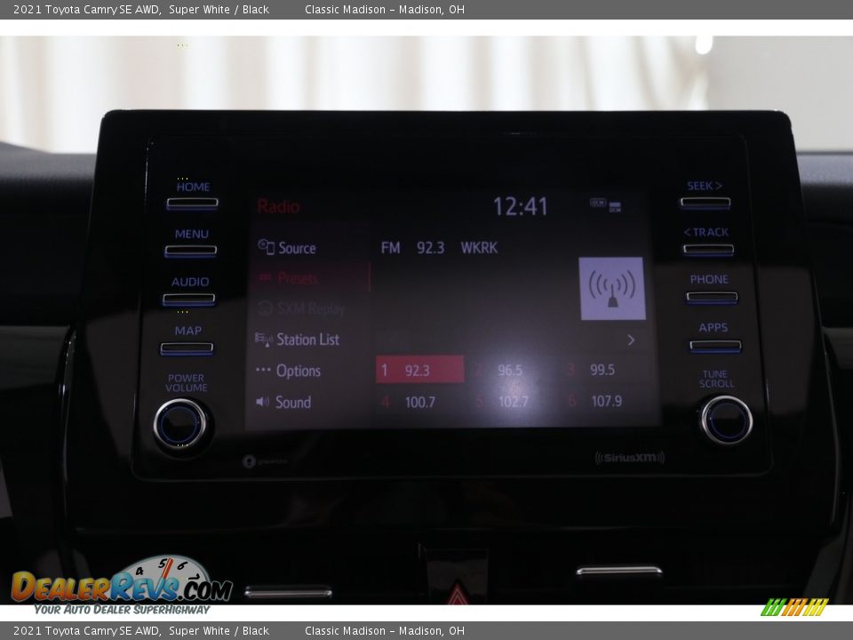 2021 Toyota Camry SE AWD Super White / Black Photo #10