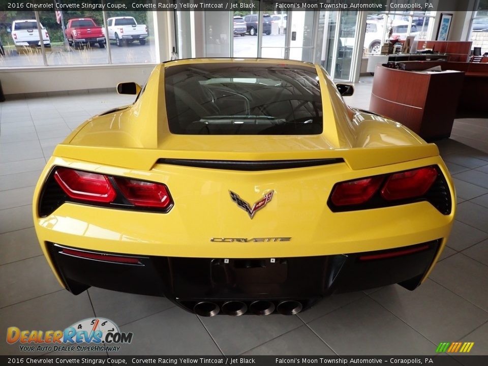2016 Chevrolet Corvette Stingray Coupe Corvette Racing Yellow Tintcoat / Jet Black Photo #3