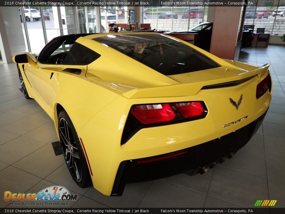 2016 Chevrolet Corvette Stingray Coupe Corvette Racing Yellow Tintcoat / Jet Black Photo #4