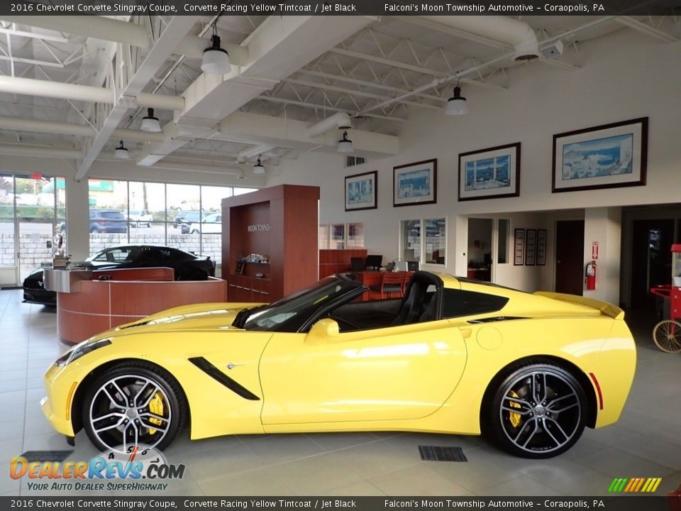 2016 Chevrolet Corvette Stingray Coupe Corvette Racing Yellow Tintcoat / Jet Black Photo #5