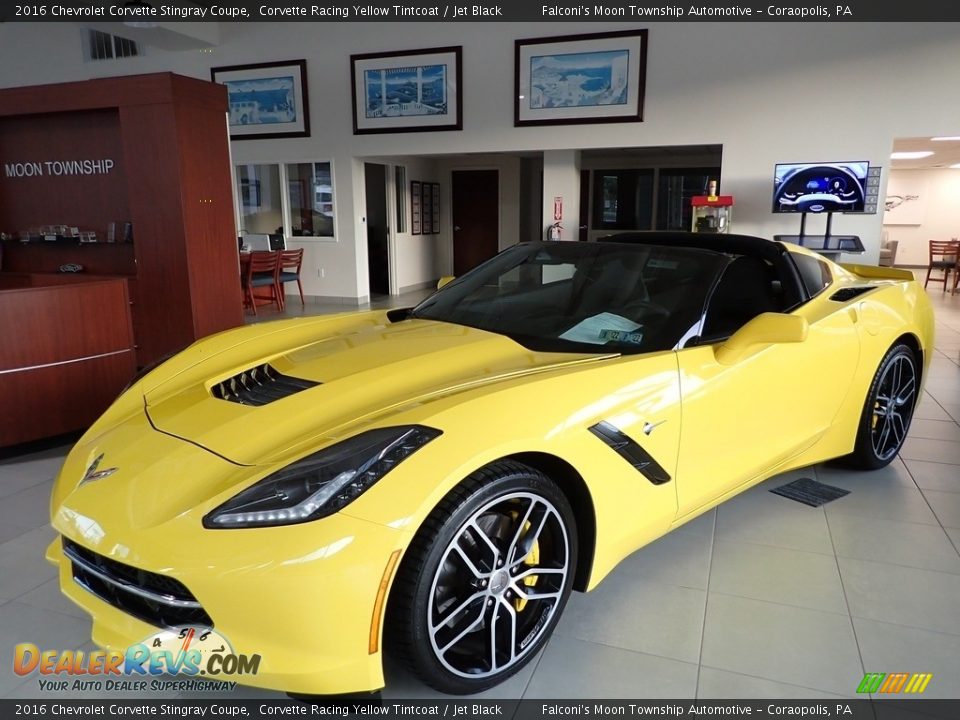 2016 Chevrolet Corvette Stingray Coupe Corvette Racing Yellow Tintcoat / Jet Black Photo #6