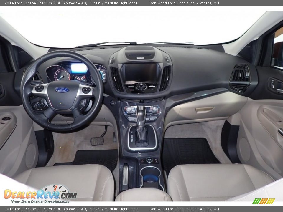 2014 Ford Escape Titanium 2.0L EcoBoost 4WD Sunset / Medium Light Stone Photo #27