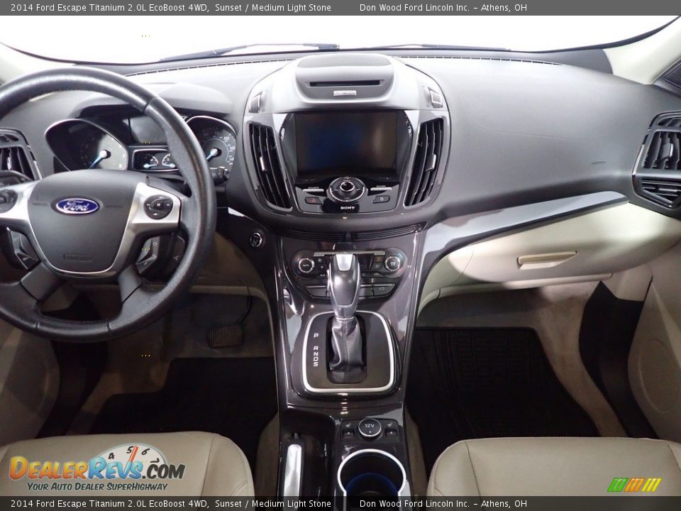 2014 Ford Escape Titanium 2.0L EcoBoost 4WD Sunset / Medium Light Stone Photo #28