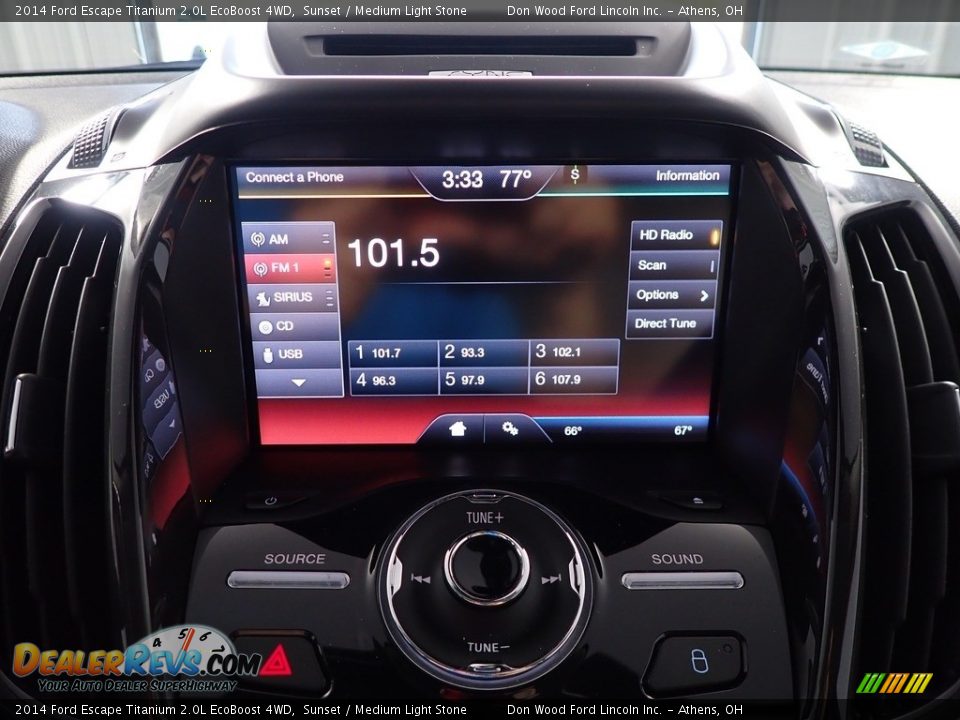 2014 Ford Escape Titanium 2.0L EcoBoost 4WD Sunset / Medium Light Stone Photo #29