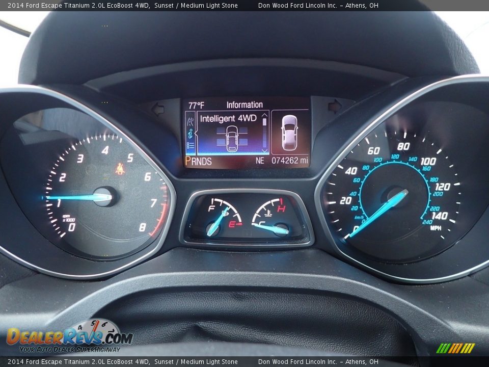 2014 Ford Escape Titanium 2.0L EcoBoost 4WD Sunset / Medium Light Stone Photo #31