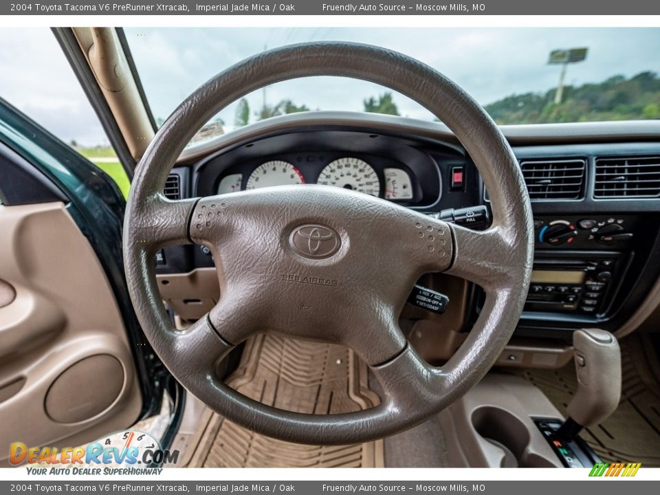 2004 Toyota Tacoma V6 PreRunner Xtracab Imperial Jade Mica / Oak Photo #29