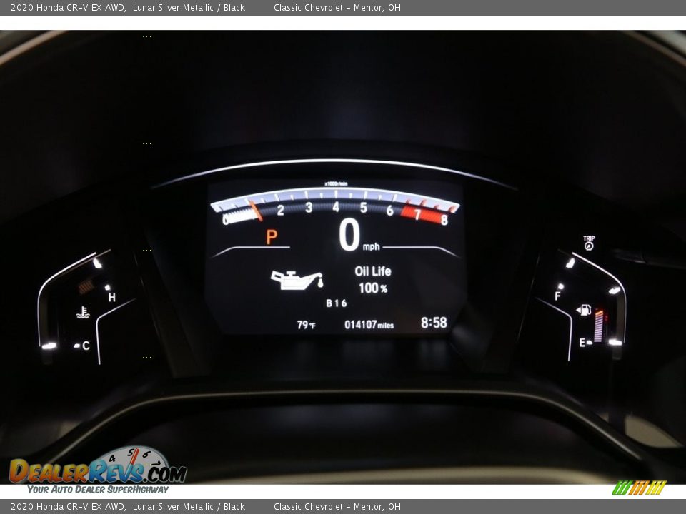 2020 Honda CR-V EX AWD Lunar Silver Metallic / Black Photo #8