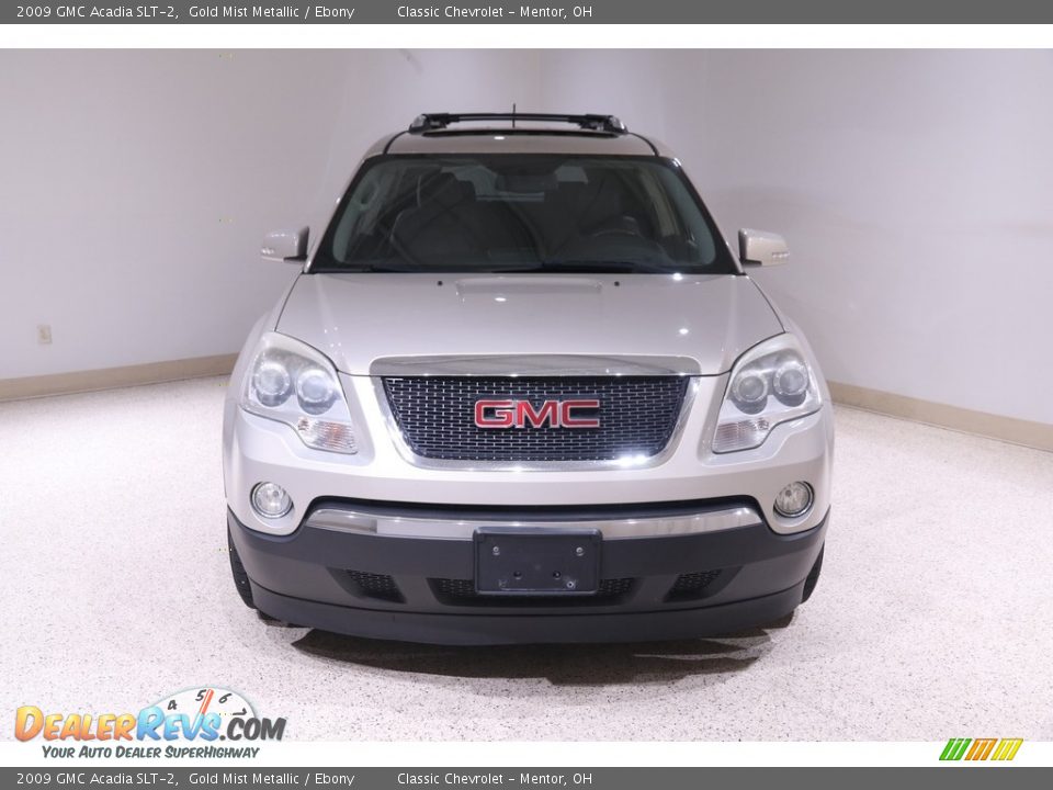 2009 GMC Acadia SLT-2 Gold Mist Metallic / Ebony Photo #2