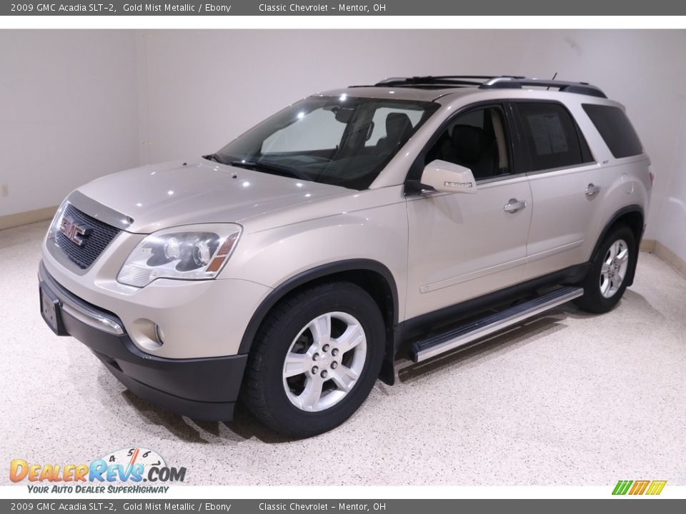 2009 GMC Acadia SLT-2 Gold Mist Metallic / Ebony Photo #3