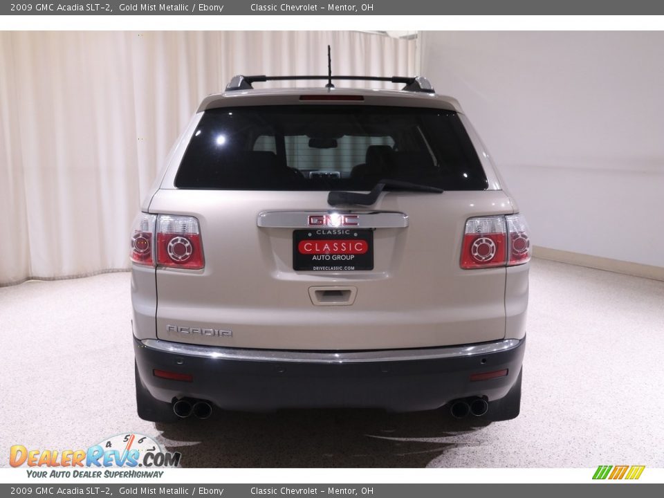 2009 GMC Acadia SLT-2 Gold Mist Metallic / Ebony Photo #17