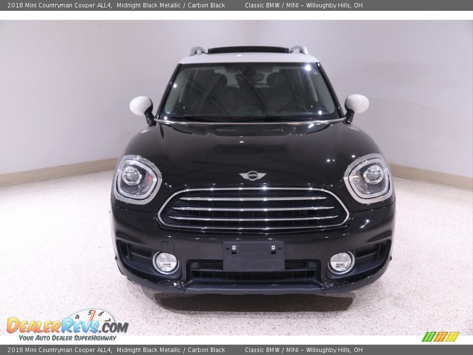 2018 Mini Countryman Cooper ALL4 Midnight Black Metallic / Carbon Black Photo #2