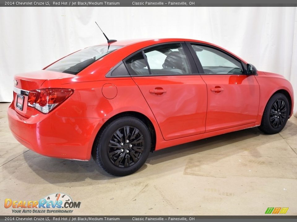 2014 Chevrolet Cruze LS Red Hot / Jet Black/Medium Titanium Photo #2