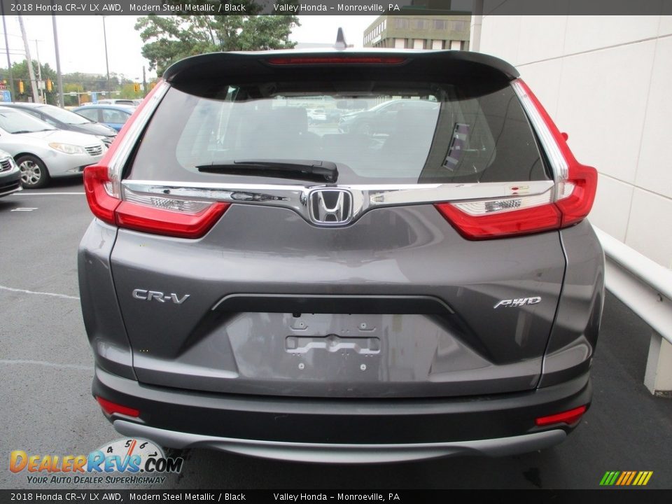 2018 Honda CR-V LX AWD Modern Steel Metallic / Black Photo #4