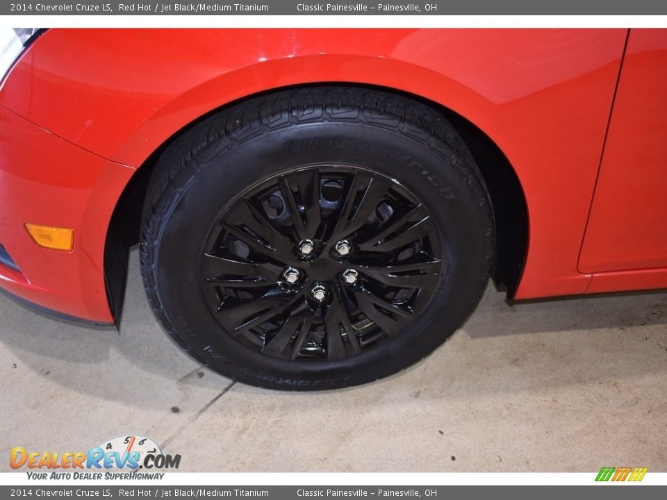 2014 Chevrolet Cruze LS Red Hot / Jet Black/Medium Titanium Photo #5