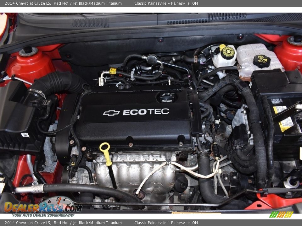 2014 Chevrolet Cruze LS Red Hot / Jet Black/Medium Titanium Photo #6