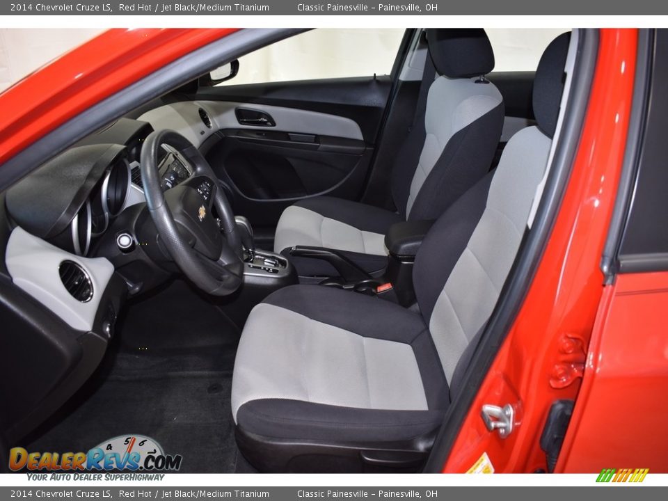 2014 Chevrolet Cruze LS Red Hot / Jet Black/Medium Titanium Photo #7