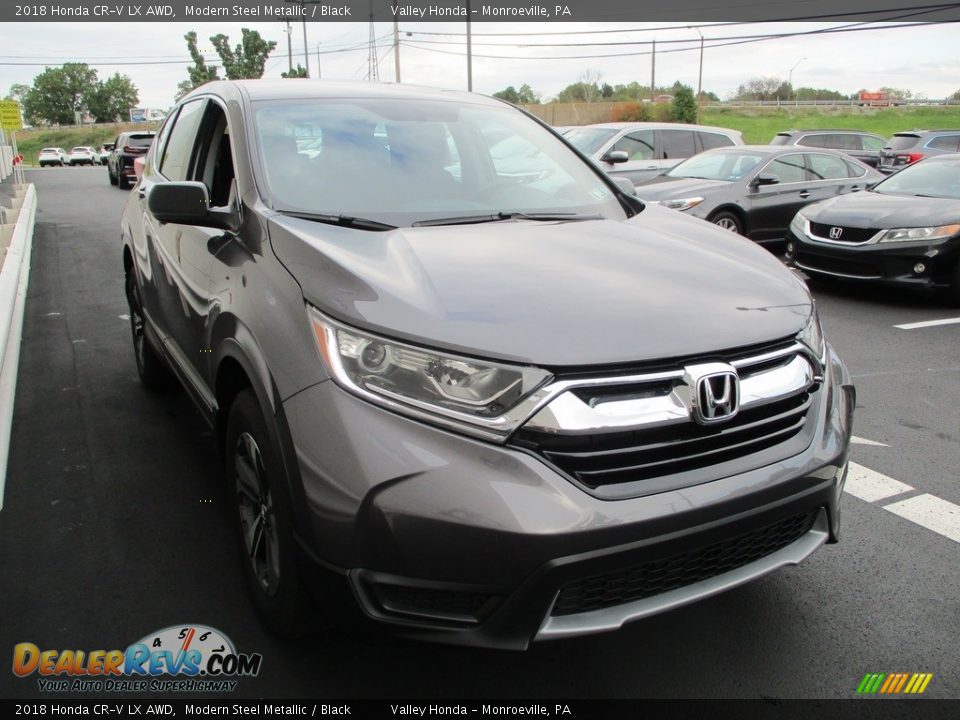 2018 Honda CR-V LX AWD Modern Steel Metallic / Black Photo #7