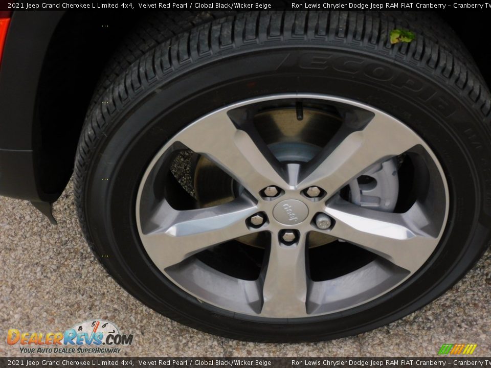 2021 Jeep Grand Cherokee L Limited 4x4 Velvet Red Pearl / Global Black/Wicker Beige Photo #10