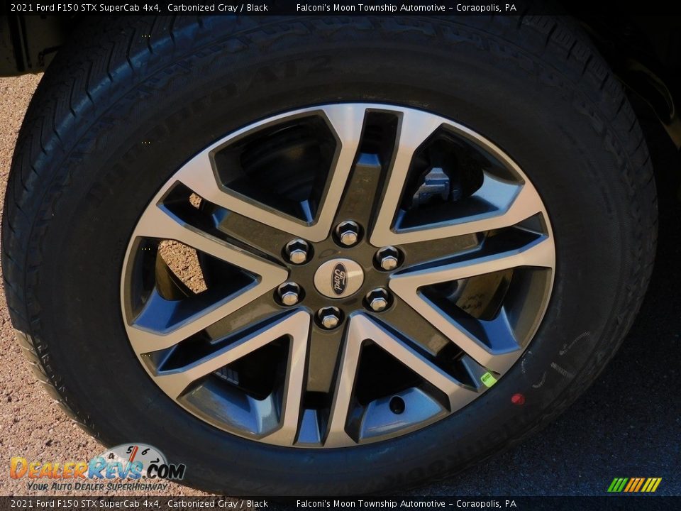 2021 Ford F150 STX SuperCab 4x4 Carbonized Gray / Black Photo #10