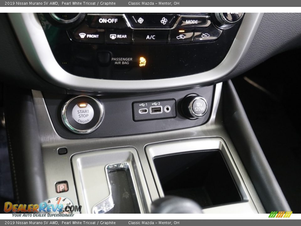 2019 Nissan Murano SV AWD Pearl White Tricoat / Graphite Photo #13