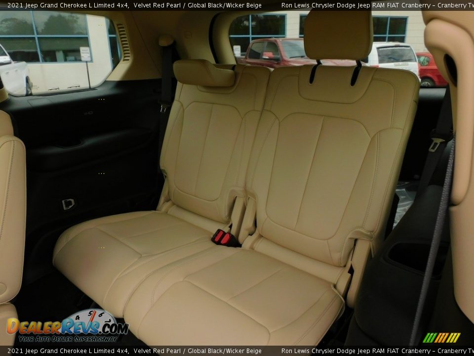 2021 Jeep Grand Cherokee L Limited 4x4 Velvet Red Pearl / Global Black/Wicker Beige Photo #13
