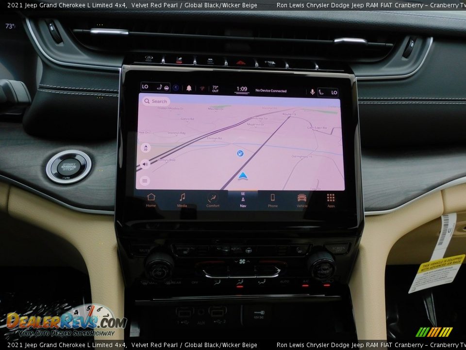 2021 Jeep Grand Cherokee L Limited 4x4 Velvet Red Pearl / Global Black/Wicker Beige Photo #17
