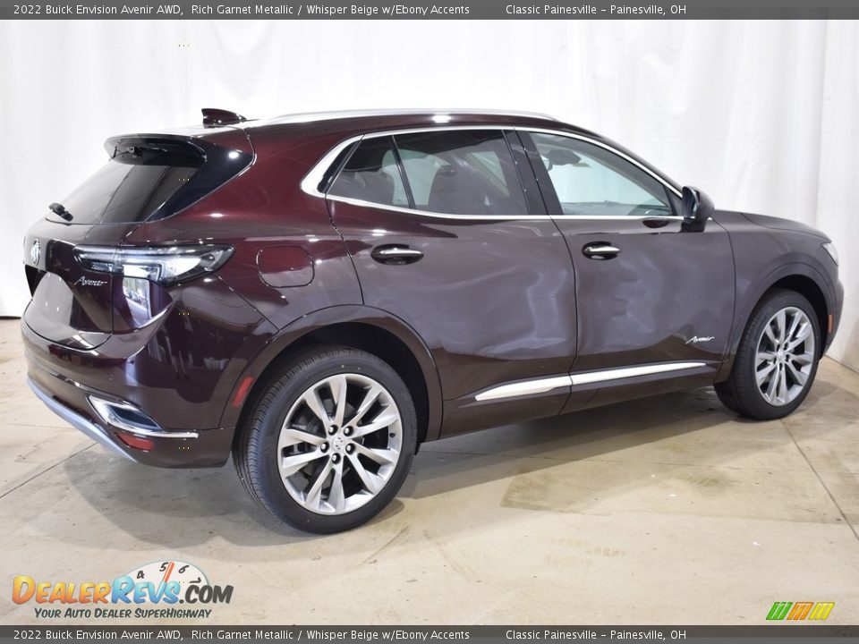 2022 Buick Envision Avenir AWD Rich Garnet Metallic / Whisper Beige w/Ebony Accents Photo #2