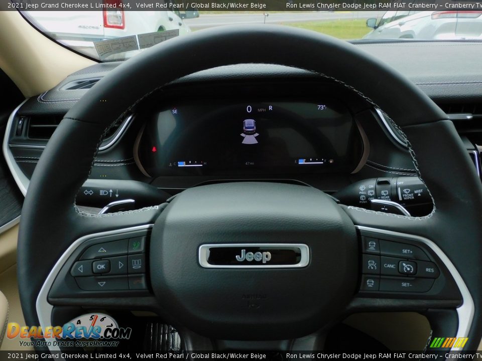 2021 Jeep Grand Cherokee L Limited 4x4 Velvet Red Pearl / Global Black/Wicker Beige Photo #20
