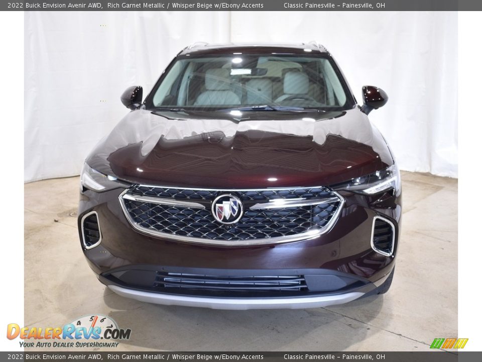 2022 Buick Envision Avenir AWD Rich Garnet Metallic / Whisper Beige w/Ebony Accents Photo #4