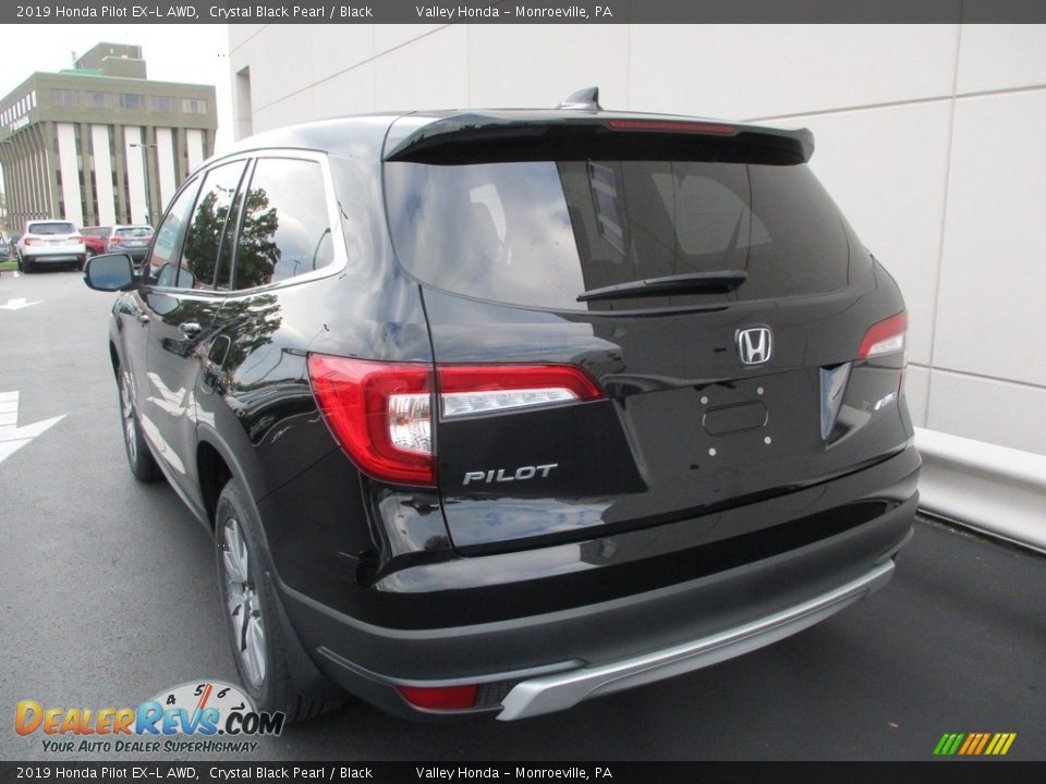 2019 Honda Pilot EX-L AWD Crystal Black Pearl / Black Photo #3