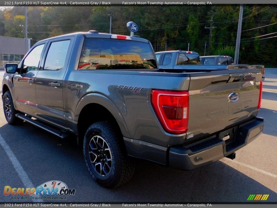 2021 Ford F150 XLT SuperCrew 4x4 Carbonized Gray / Black Photo #5