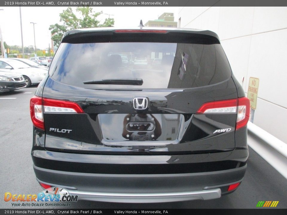 2019 Honda Pilot EX-L AWD Crystal Black Pearl / Black Photo #4