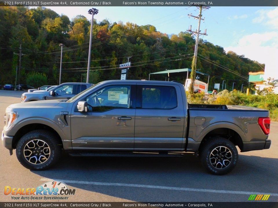 2021 Ford F150 XLT SuperCrew 4x4 Carbonized Gray / Black Photo #6