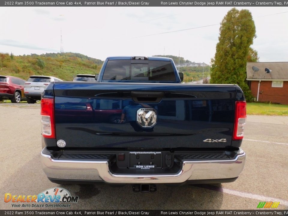 2022 Ram 3500 Tradesman Crew Cab 4x4 Patriot Blue Pearl / Black/Diesel Gray Photo #6