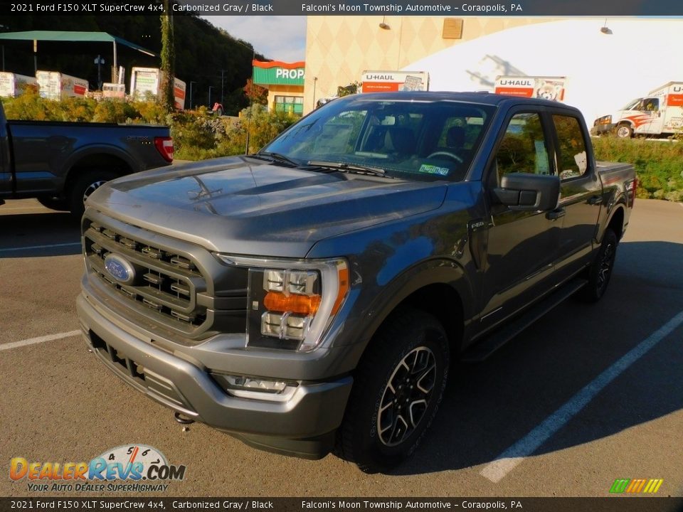 2021 Ford F150 XLT SuperCrew 4x4 Carbonized Gray / Black Photo #7
