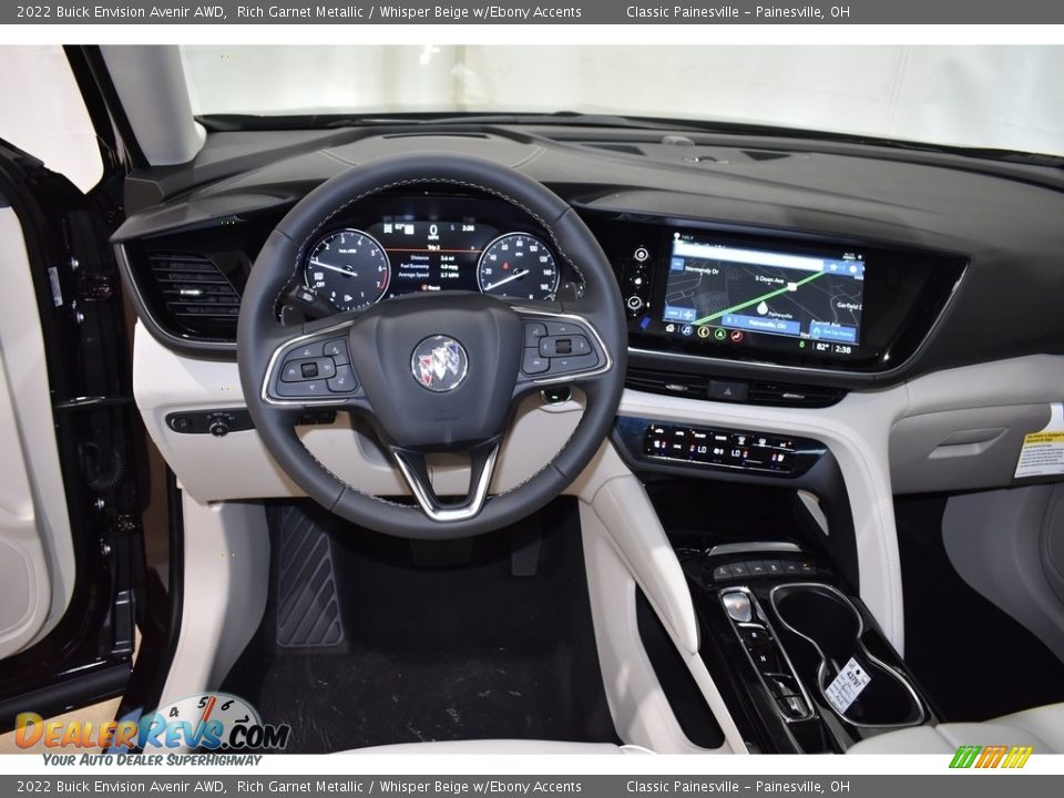 2022 Buick Envision Avenir AWD Rich Garnet Metallic / Whisper Beige w/Ebony Accents Photo #12