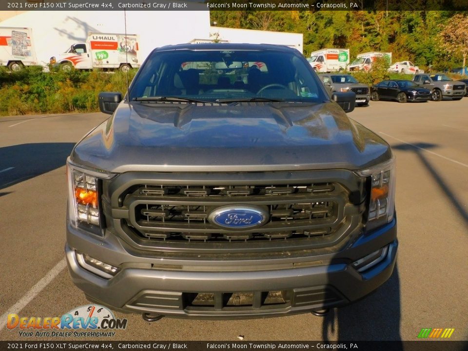 2021 Ford F150 XLT SuperCrew 4x4 Carbonized Gray / Black Photo #8
