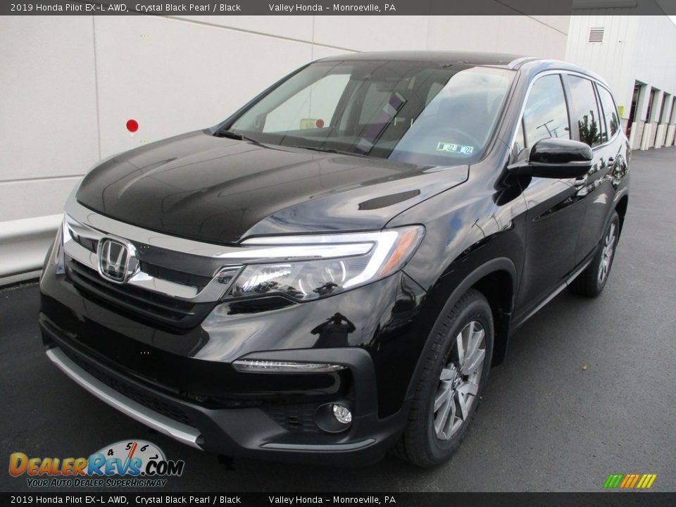 2019 Honda Pilot EX-L AWD Crystal Black Pearl / Black Photo #8