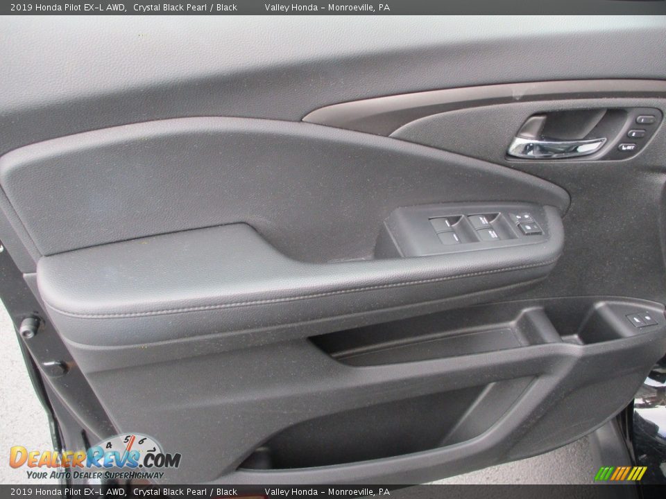 2019 Honda Pilot EX-L AWD Crystal Black Pearl / Black Photo #9