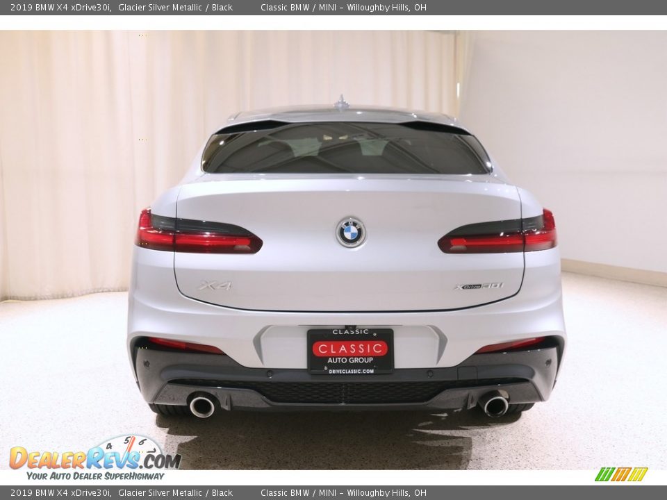 2019 BMW X4 xDrive30i Glacier Silver Metallic / Black Photo #18