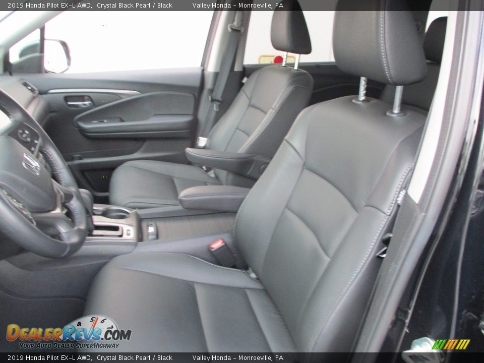 2019 Honda Pilot EX-L AWD Crystal Black Pearl / Black Photo #11