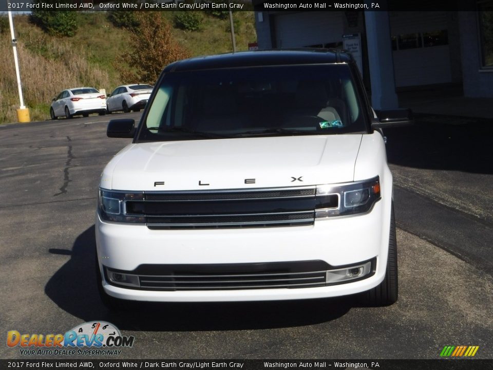 2017 Ford Flex Limited AWD Oxford White / Dark Earth Gray/Light Earth Gray Photo #5