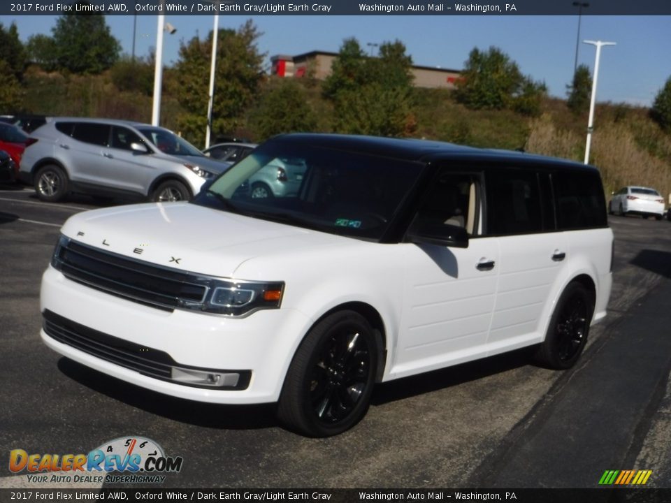 2017 Ford Flex Limited AWD Oxford White / Dark Earth Gray/Light Earth Gray Photo #6