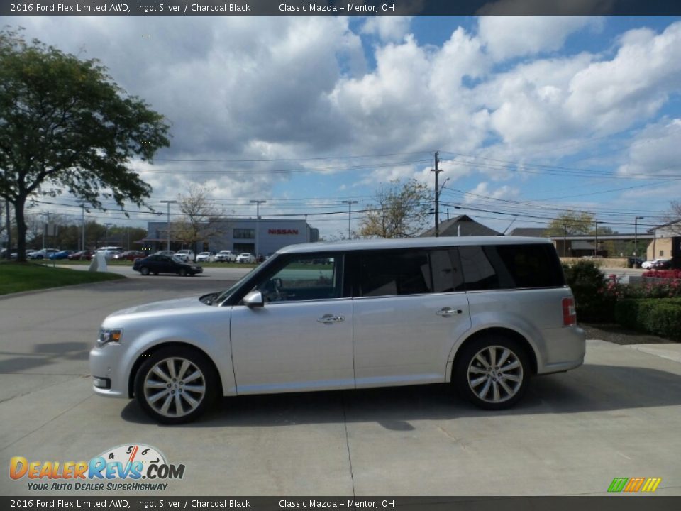 Ingot Silver 2016 Ford Flex Limited AWD Photo #2