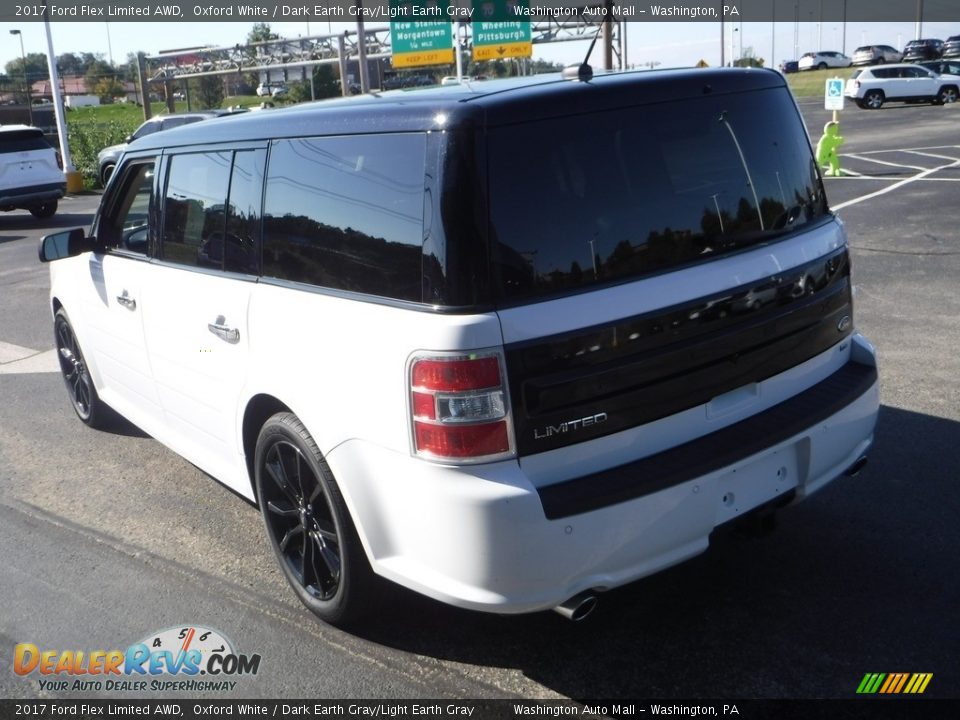 2017 Ford Flex Limited AWD Oxford White / Dark Earth Gray/Light Earth Gray Photo #9