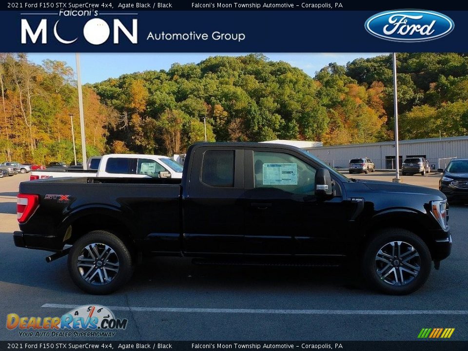 2021 Ford F150 STX SuperCrew 4x4 Agate Black / Black Photo #1