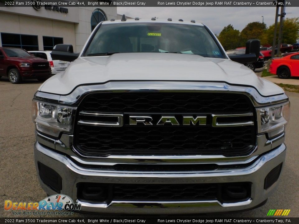 2022 Ram 3500 Tradesman Crew Cab 4x4 Bright White / Black/Diesel Gray Photo #2