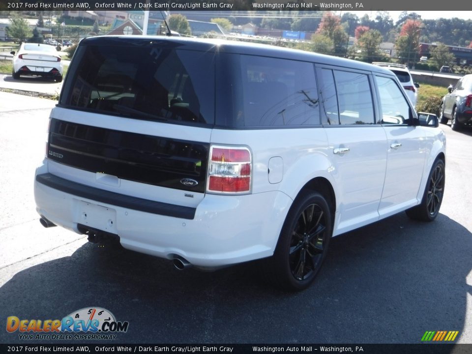 2017 Ford Flex Limited AWD Oxford White / Dark Earth Gray/Light Earth Gray Photo #13